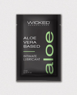 Wicked Sensual Care Aloe Vera Based Intimate Lubricant - .1 oz