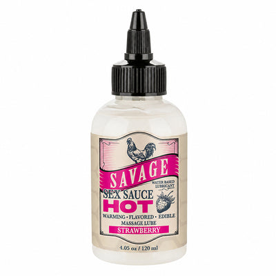 Savage Sex Sauce Hot Strawberry 4.05oz