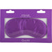 Purple soft polyester eye mask in packaging labeled Ouch! for sensory play and pleasure.