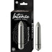 Silver Nasstoys Intense Orgasm Bullet with 10 vibration functions shown with black packaging.