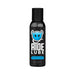 Black bottle of Ride Bodyworx water-based lubricant with blue devil logo and 2 oz size label.