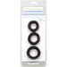 Titanmen Cushioned C-Ring 3pc Silicone Set Black