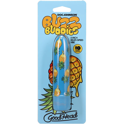 Goodhead Buzz Buddies 5 Inch Muti-Speed Vibe Pineapple Blue