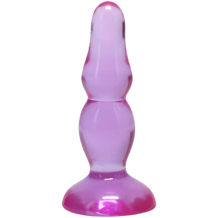 Crystal Jellies Novice Pop Plug 4 Inch Purple