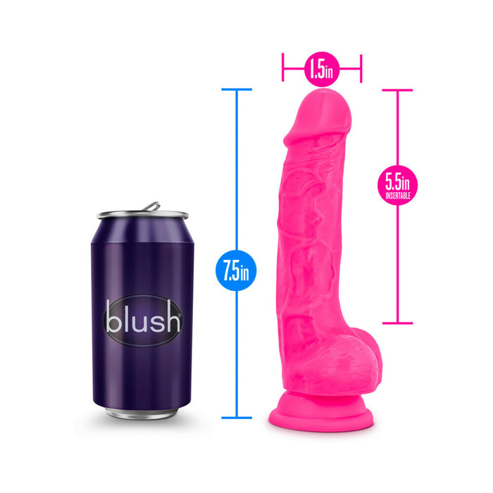 Neo Elite - 7.5in Silicone Dual Density Cock With Balls