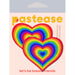 Pastease Love Velvet Rainbow Pumping Heart Nipple Pasties