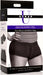 Packaging of Incognito 3XL boxer harness with hidden O-ring, featuring black supportive shorts worn on a model's hips.