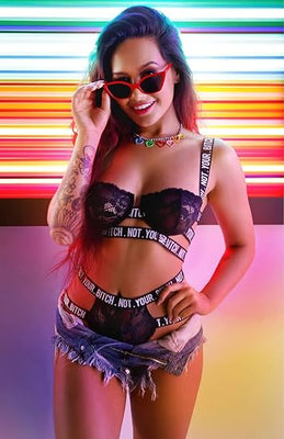 Fantasy Lingerie Vibes Not Your Bitch Bra & Panty