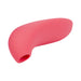 Pink silicone We-Vibe Melt clitoral suction stimulator with ergonomic curved design and rounded tip.