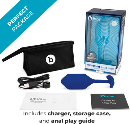 b-Vibe Vibrating Weighted Snug Plug XL - 247 g Navy