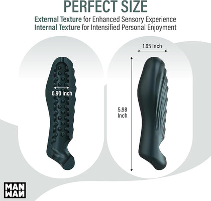 MAN WAN Ryzer Penis Extender and Soft Masturbating Sleeve Pine Grey