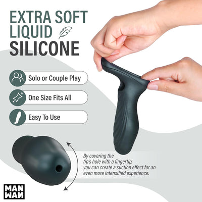 MAN WAN Ryzer Penis Extender and Soft Masturbating Sleeve Pine Grey