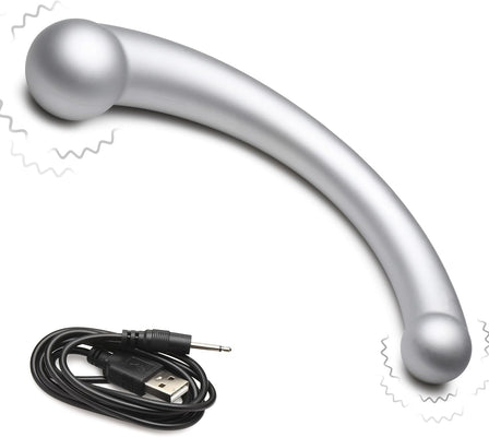 10x Vibra-crescent Vibrating Silicone Dual-ended Dildo