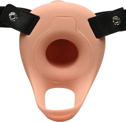 2 Inch Erection 28x Smooth Vibrating Silicone Penis Sheath With Remote