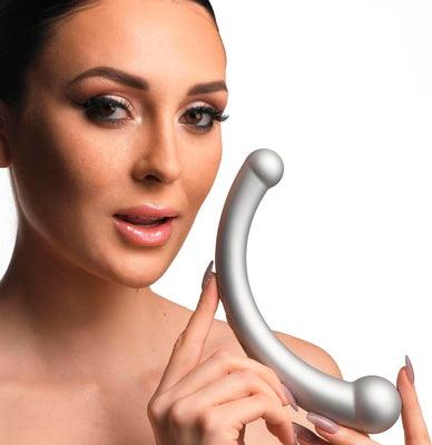 10x Vibra-crescent Vibrating Silicone Dual-ended Dildo