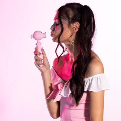 Natalie's Toy Box Lick N' Stick Clit Flicker & G-spot Vibe - Pink