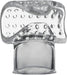 Clear textured Vibra-stroke stroker attachment designed to fit standard massage wands for enhanced stimulation.