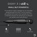Doxy USB-C Wand in matte black with 10ft cord, featuring 1.77in precision tip and intense vibrations for targeted relief.
