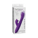 Purple Fantasy For Her Ultimate Thrusting Clit Stimulate-Her vibrator with textured shaft and clitoral stimulator in packaging box.