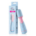 Compact Femme Funn Ffix Mini Wand vibrator in pastel blue and pink with packaging box.