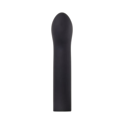 Black silicone G-spot sleeve attachment for Evolved Four Play Kit with smooth, curved design.