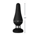 F-21 Butt Plug, Medium Black - product view 4