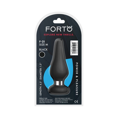 F-21 Butt Plug, Medium Black - package view 5