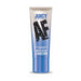 Tube of Juicy AF Blue Raspberry flavored water-based lubricant with blue and silver packaging.