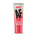 Tube of Juicy AF strawberry flavored water-based lubricant in red and white packaging, 4 oz size.