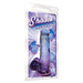 Medium-sized blue to violet gradient jelly TPR toy with suction base in clear retail packaging labeled Shades.