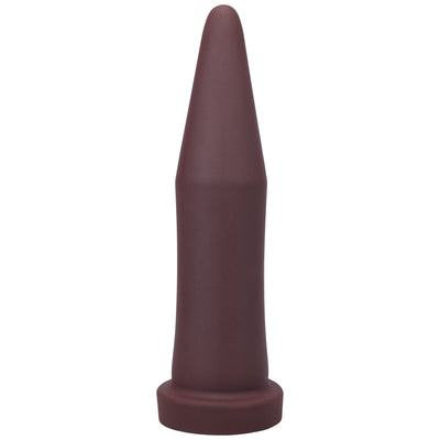 Tantus Inner Band Trainer Firm in oxblood, sleek tapered silicone design for gradual stretch and comfort.