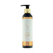 Bottle of Sliquid Balance Soothe Sweet Coconut moisturizing body lotion with pump dispenser and gold accents.