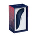 We-Vibe Melt clitoral suction stimulator in sleek navy blue displayed in its open retail box packaging.