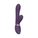 Purple silicone rechargeable vibrator with triple motors and ergonomic design for targeted stimulation