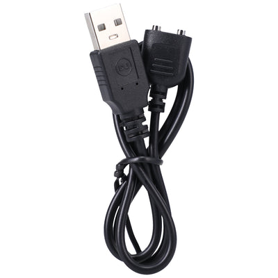 Black USB charging cable with dual-pin connector for A Play Expander anal plug.