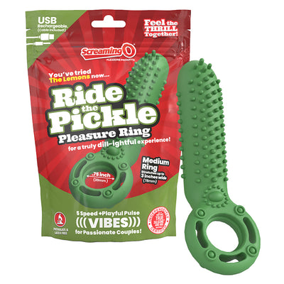 Screaming O Ride The Pickle Pleasure Ring-Green