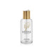 Clear 2oz Midas water-based lubricant bottle with gold cap and geometric hand logo on label