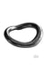 Polished stainless steel ergonomic ring with smooth, contoured shape for comfortable fit and enhanced performance.