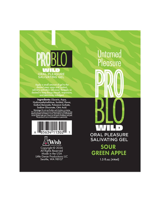 Problo Wild, Oral Pleasure Salivating Gel, Sour Green Apple 1.5oz