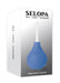 Selopa Squeaky Clean Blue anal douche with silicone bulb and white nozzle in sleek packaging.