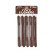 Pack of ten reusable chocolate-colored novelty straws with playful design for adult parties.