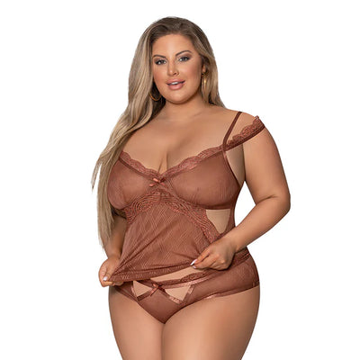 Magic Silk Caramel Kiss Cami & Boyshort Caramel