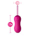 Pink textured insertable bullet vibrator with pull loop, measuring 3.25 inches long and 1.25 inches wide.