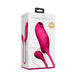 Packaging box of Vive Quino Air Wave and Vibrating Egg Vibrator in bright pink silicone with dual-action design.