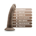 Chocolat 7-inch posable dildo with suction cup base and key features listed including X5 TPE, fragrance-free, and harness compatible.
