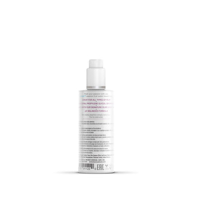 Bottle of Wicked Simply Flavored Passion Fruit Water-Based Lube 2.3 oz with white cap and detailed label on a white background.