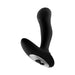 Black silicone Forto Thumping Anal Vibrator with ergonomic curved design and control buttons on the base.