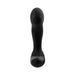 Black silicone Forto Thumping Anal Vibrator with ergonomic shape and textured detail on a white background.