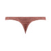 Mauve Male Power Inter-mingle Bong V thong with contoured pouch and embossed tone-on-tone stretch fabric.