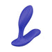 Blue We-Vibe Vector+ adjustable prostate massager with dual motors and ergonomic curved design.